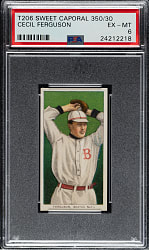 1909-1911 T206 White Border Cecil Ferguson PSA EX-MT 6