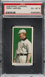 1909-1911 T206 White Border Topsy Hartsel PSA EX-MT 6