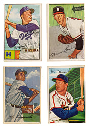 1952 Bowman Near-Complete Set (233/252) Including Campanella, Musial, and Snider