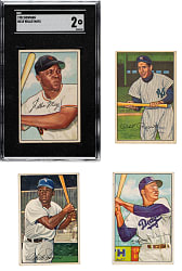 1952 Bowman Partial Set (130/252) Plus 68 Duplicates Including Willie Mays