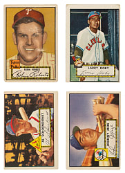 Lot # 1318: 1952 Topps Low-Number Collection (89) Including Larry Doby and Robin Roberts