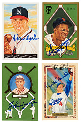 1990 Perez-Steele "Masterworks" Complete Set (52) with 20 Signed Cards Including All Five Willie Mays