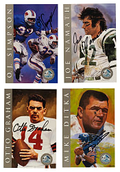 1998 Football Hall of Fame Fine Art Series Platinum Edition Complete Signed Set (116)