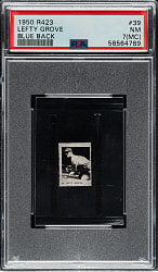 1952 R423 Strip Card #39 Lefty Grove Blue Back PSA NM 7 (MC) - The ONLY PSA-Graded Example!