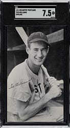1960s J. D. McCarthy Postcard Ted Williams Smiling SGC NM+ 7.5
