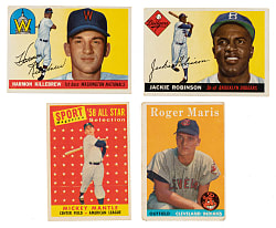 1953 to 1959 Topps and Bowman Shoebox Collection (874) Including 71 Hall of Famers