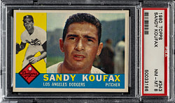 1960 Topps #343 Sandy Koufax PSA NM-MT 8