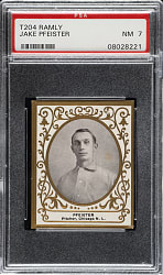 1909 T204 Ramly Tobacco Jack Pfeister PSA NM 7 - 1 of 3 - Highest Graded!