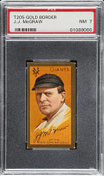 1911 T205 Gold Border John McGraw PSA NM 7