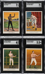 1910 T220 Mecca Champions Boxing Complete Set (50) Plus Three Silver Border