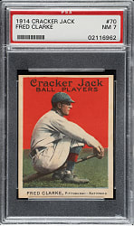 1914 E145 Cracker Jack #70 Fred Clarke PSA NM 7