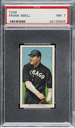 1909-1911 T206 White Border Frank Isbell PSA NM 7