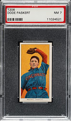 1909-1911 T206 White Border Dode Paskert PSA NM 7