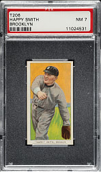 1909-1911 T206 White Border Happy Smith PSA NM 7