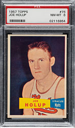 1957-1958 Topps Basketball #76 Joe Holup Rookie PSA NM-MT 8