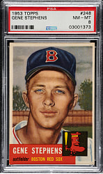 1953 Topps #248 Gene Stephens PSA NM-MT 8