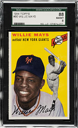 1954 Topps #90 Willie Mays SGC NM/MT 88