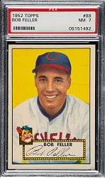 1952 Topps #88 Bob Feller PSA NM 7