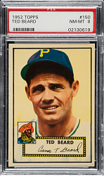 1952 Topps #150 Ted Beard PSA NM-MT 8