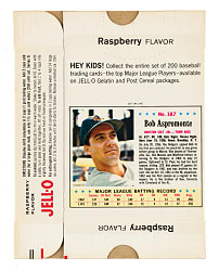 1963 Jell-O Complete Box #187 Bob Aspromonte