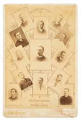 1888 Davenport Baseball Team Cabinet