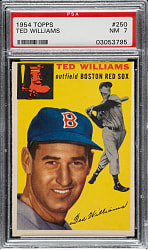 1954 Topps #250 Ted Williams PSA NM 7