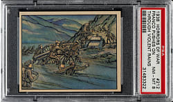 1938 R69 Gum, Inc. "Horrors of War" #212 Franco Pushes on Through Violent Rains PSA NM-MT 8 - Highest Graded!
