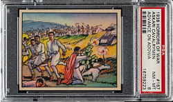1938 R69 Gum, Inc. "Horrors of War" #167 Askari Cavalrymen Advance on Adowa PSA NM-MT 8