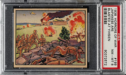 1938 R69 Gum, Inc. "Horrors of War" #199 Japanese are Blasted at Yihsien PSA NM-MT 8