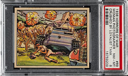 1938 R69 Gum, Inc. "Horrors of War" #89 Woman Photographer Crushed by Loyalist Tank PSA NM-MT 8