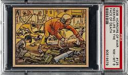 1938 R69 Gum, Inc. "Horrors of War" #125 Seeking Life in the Face of Death PSA NM-MT 8