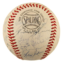 1960 St. Louis Cardinals Team-Signed Baseball with Bob Gibson and Stan Musial