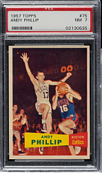 1957-1958 Topps Basketball #75 Andy Phillip Short Print PSA NM 7