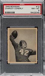 1948 Bowman Football #12 Charley Conerly Rookie PSA NM-MT 8