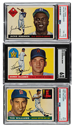 1955 Topps PSA- and SGC-Graded Near-Complete Set (204/206)