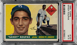 1955 Topps #123 Sandy Koufax Rookie PSA EX 5