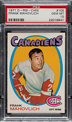 1971-1972 O-Pee-Chee Hockey #105 Frank Mahovlich PSA GEM MINT 10