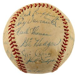 1962 New York Mets Team-Signed Baseball with Gil Hodges - Inaugural Season - JSA