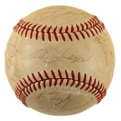 1968 New York Mets Team-Signed Baseball with Berra, Seaver, and Ryan