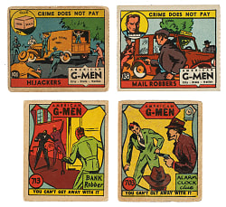 1936 R13-1 and R13-2 "American G-Men" Complete Set Pair (2 Sets, 96 Cards)