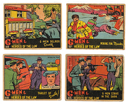 1936 R60 Gum, Inc. "G-Men & Heroes of the Law" Complete Set (168) Including Rarities
