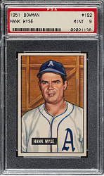 1951 Bowman #192 Hank Wyse PSA MINT 9