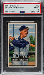 1951 Bowman #95 Sherry Robertson PSA MINT 9
