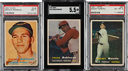 1957 Topps Near-Complete Set (405/407 Plus Lucky Penny Insert) Including 277 PSA- and SGC-Graded Cards
