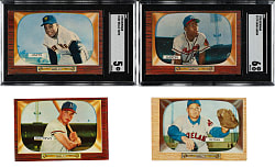 1955 Bowman Collection (92) Including Willie Mays and Hank Aaron