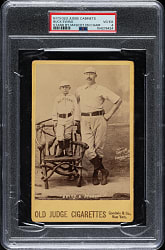 1888 N173 Old Judge Cabinet Buck Ewing & Mascot PSA VG-EX 4 - 1 of 1 - Highest Graded!