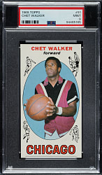 1969-1970 Topps Basketball #91 Chet Walker PSA MINT 9 - Highest Graded!