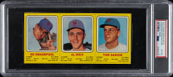 1970 Transogram "Amazin Mets" Panel Tom Seaver/Kranepool/Weis PSA EX-MT 6