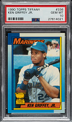 1990 Topps Tiffany #336 Ken Griffey Jr. PSA GEM MINT 10
