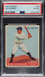 1933 R319 Goudey #160 Lou Gehrig PSA EX-MT 6